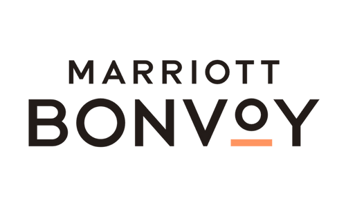 Marriott Bonvoy logo with black text