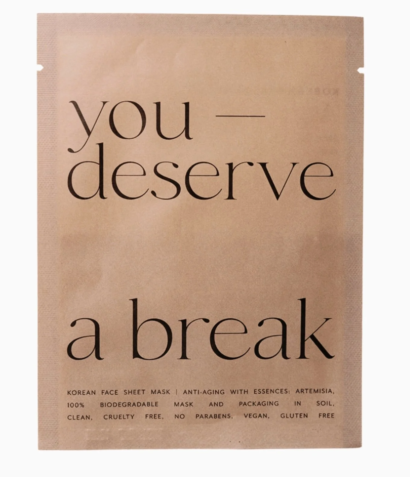 Korean Sheet Mask - You Deserve A Break