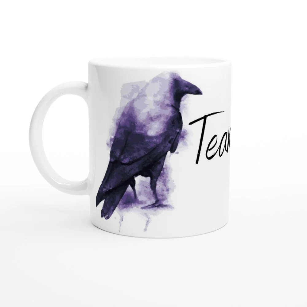 "Team Damon" Keramiktasse / Kaffeebecher  inspiriert von Vampire Diaries