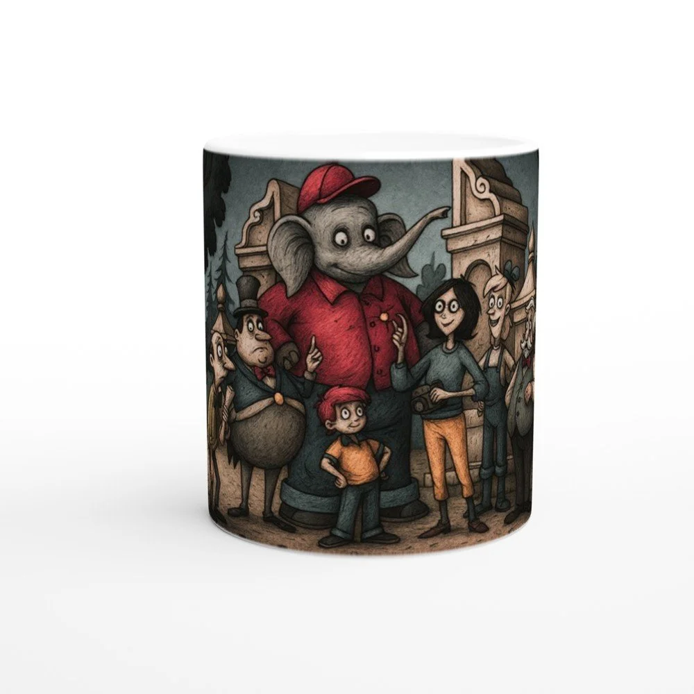 Kindheitshelden-Dark Edition, Keramiktasse / Kaffeebecher