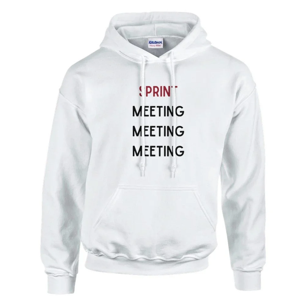 Sprint. Meeting. Meeting. Meeting. Hoodie in Premium-Qualität