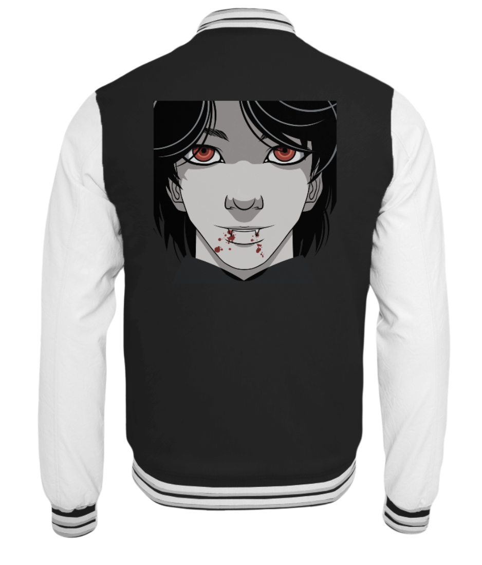 Manga Vampir, weiche Collegejacke in Premium-Qualität