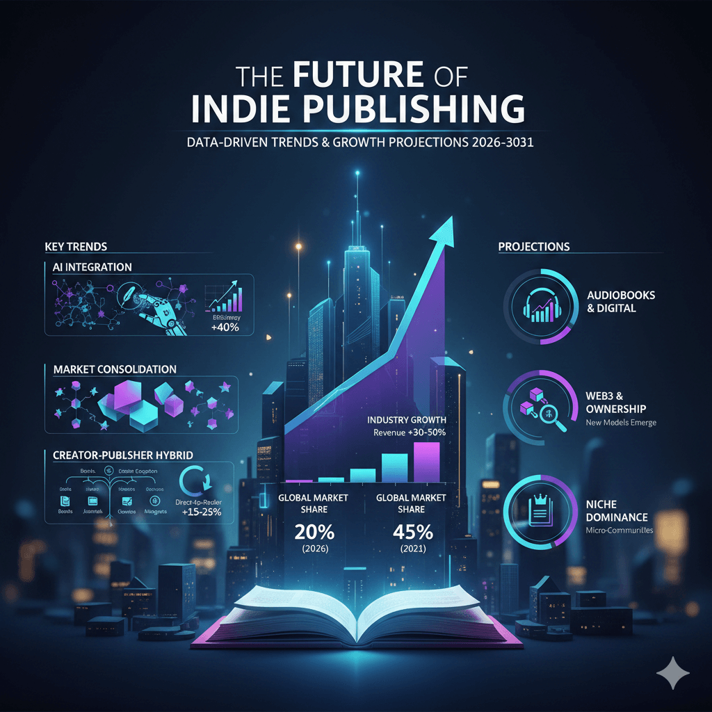Infographic showing The Future of Indie Publishing