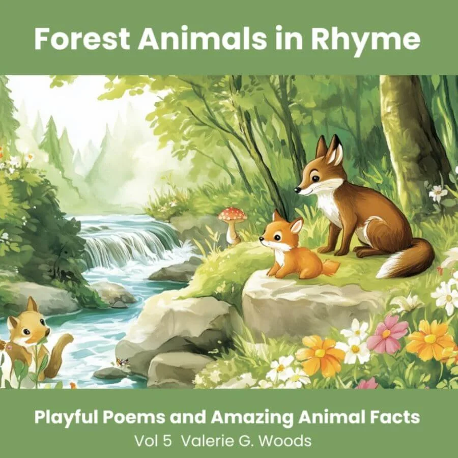 Book cover for Forest Animals In Rhyme Playful Poems and Amazing Animal Facts Vol. 5