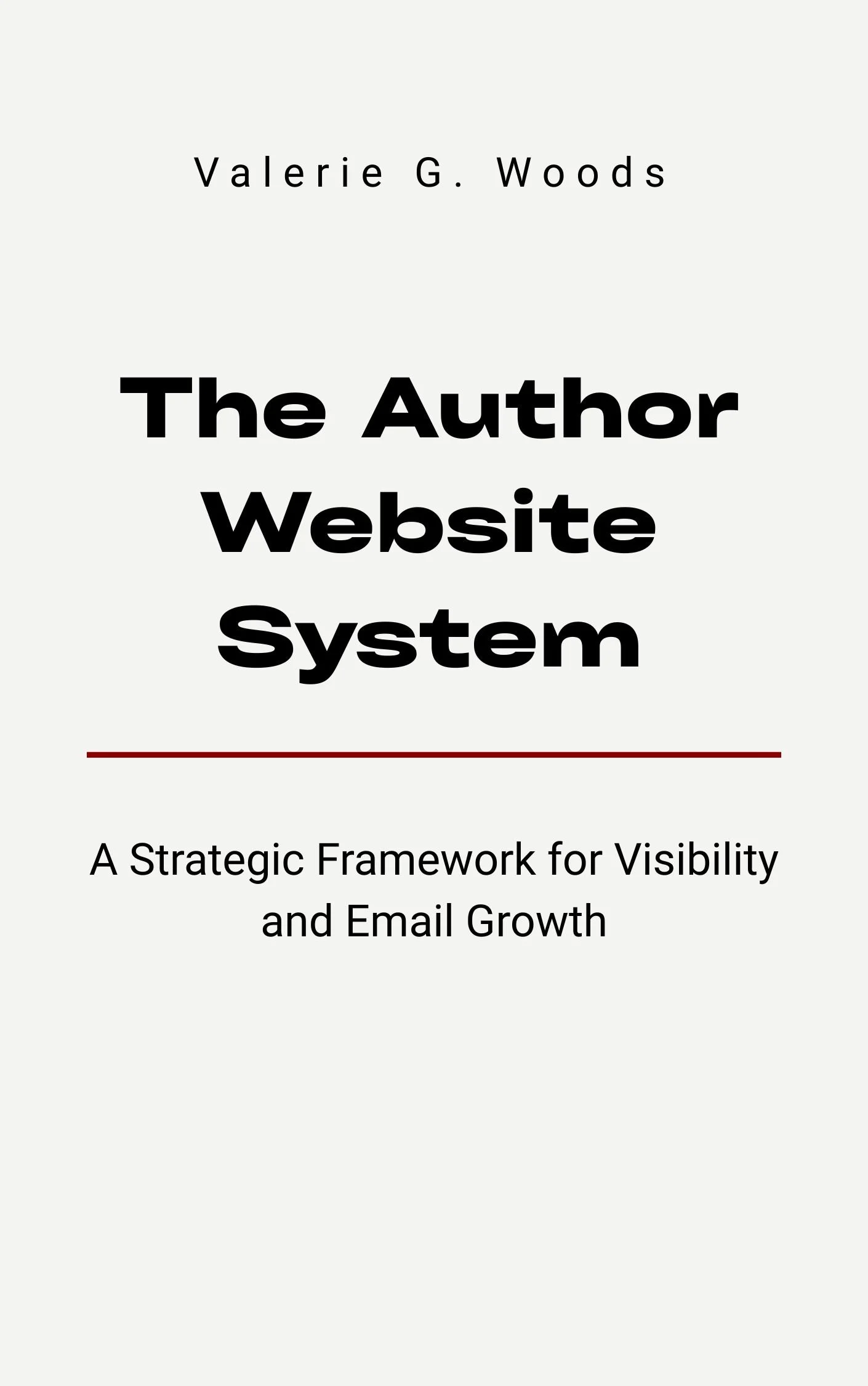 Cover for The Author Website System