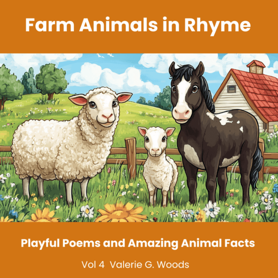 Book cover for: Farm Animals in Rhyme - Playful Poems and Amazing Animal Facts Vol. 4