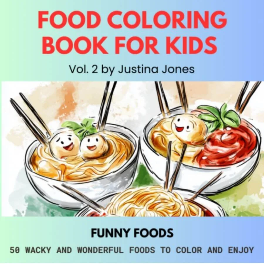 Cover for: Food Coloring Book for Kids - Funny Foods Vol. 2