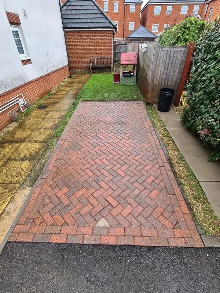 Driveway fully restored by Immaculate Services in East Reading