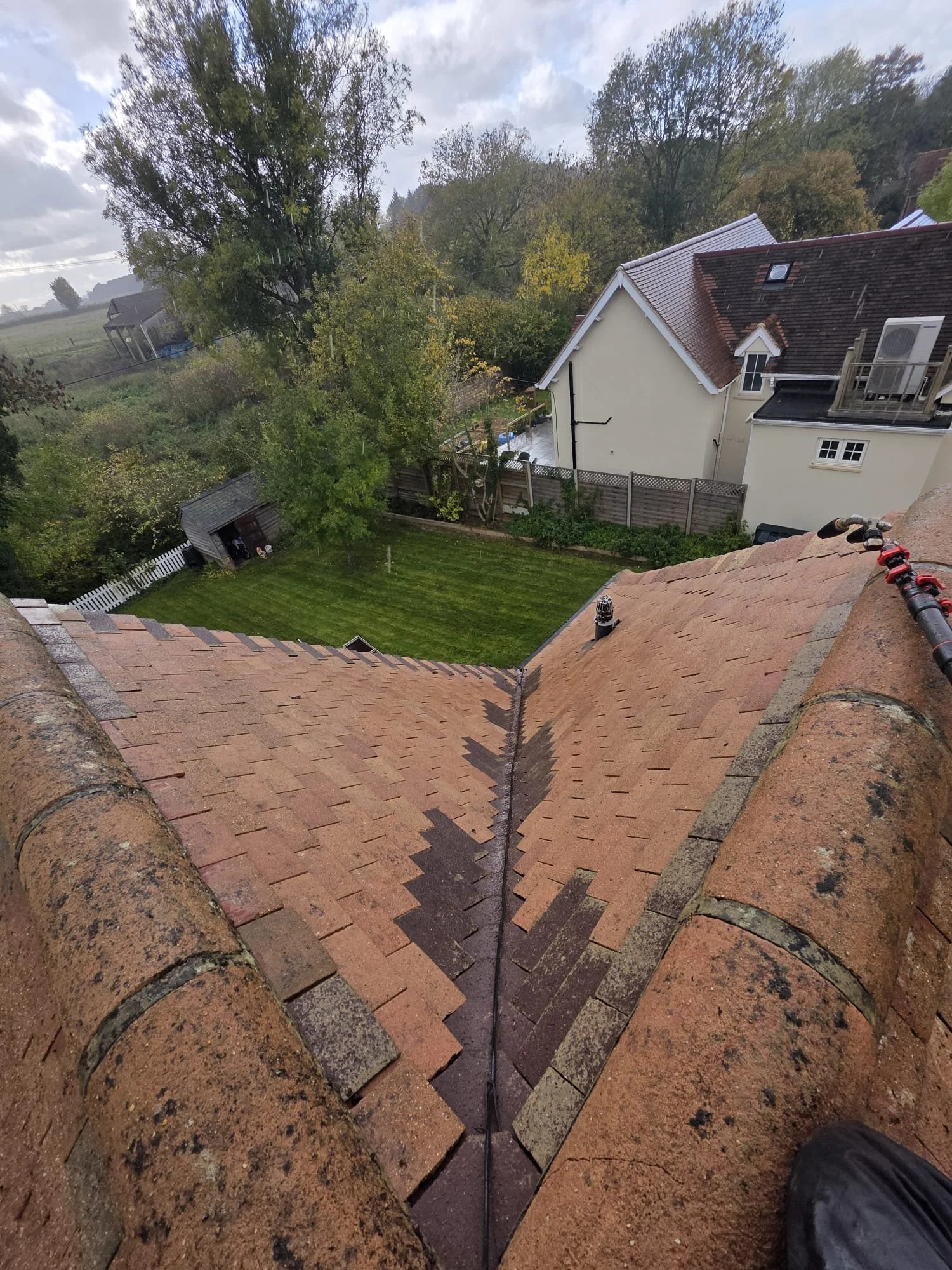 Complete roof transformation completed by Immaculate Services in Ascot including preventative treatments to stop moss regrowing and improve longevity of results.