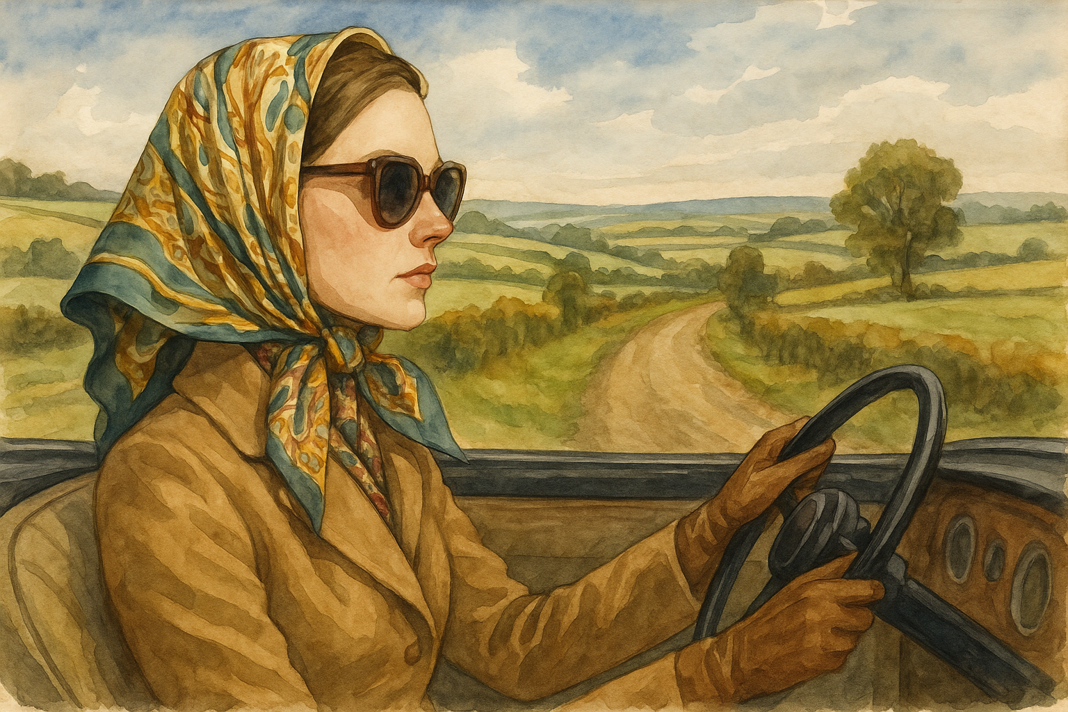 A Silk Scarf in the English Countryside: A Poem of Luxury, Art and Timeless Style