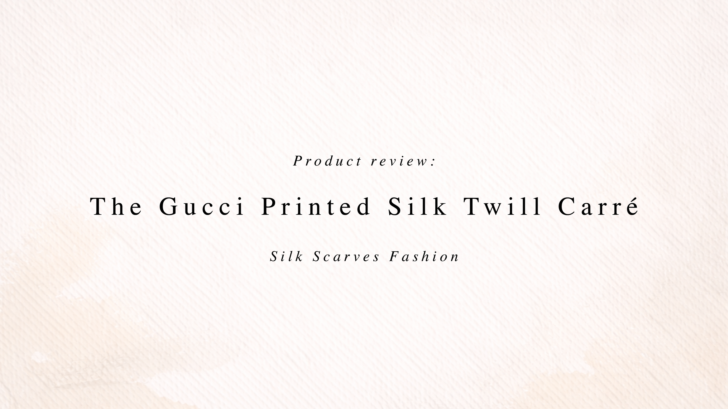 The Gucci Printed Silk Twill Carré