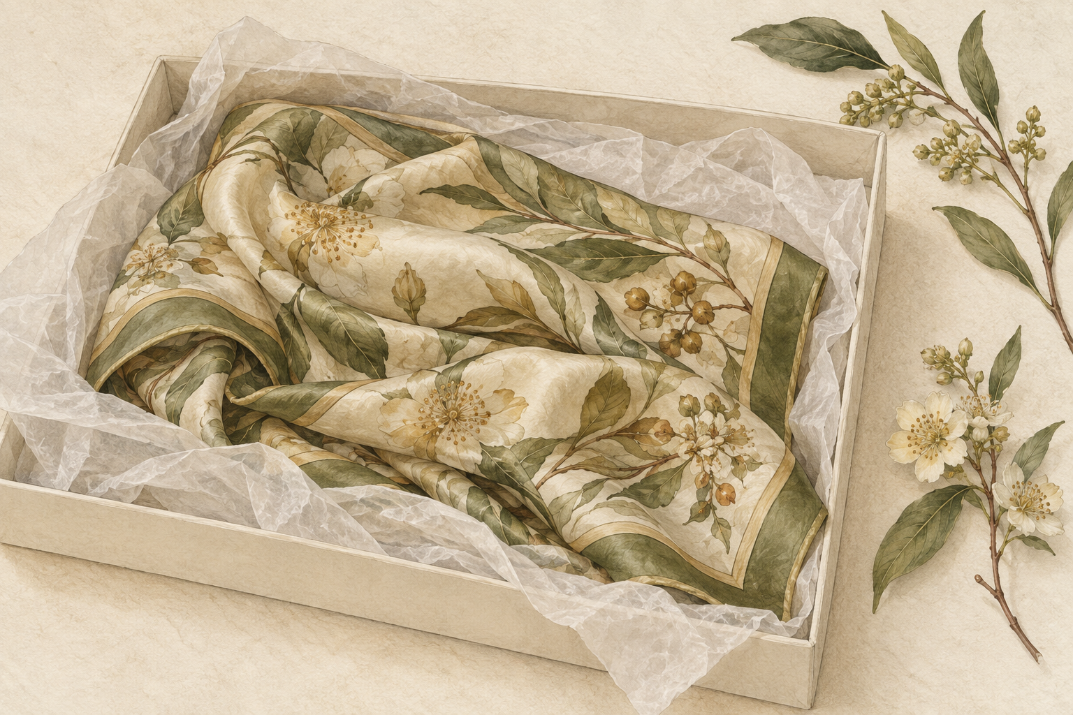How to store a silk scarf