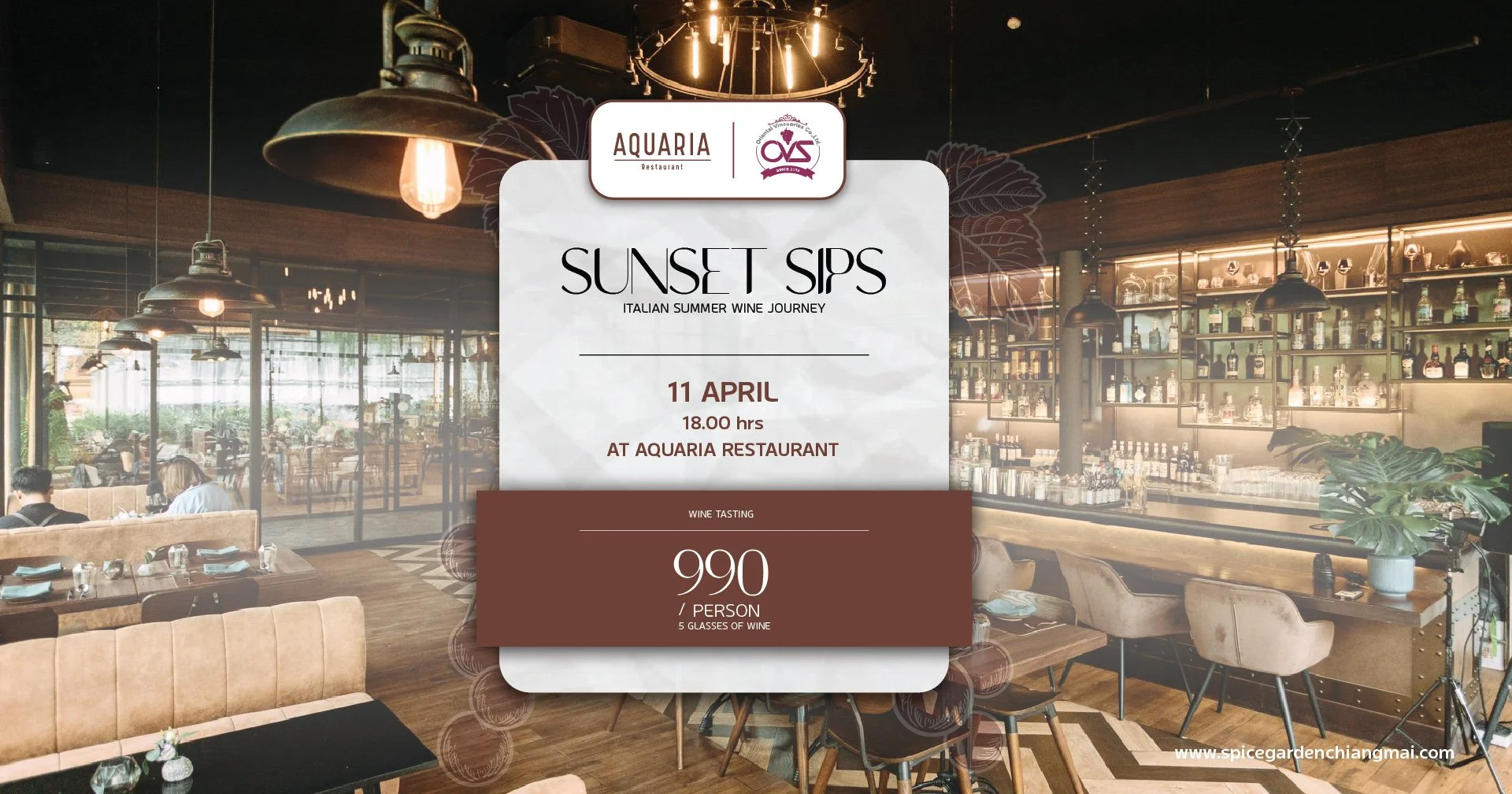 Sunset Sip  : An Italian summer awaits - Wine Tasting