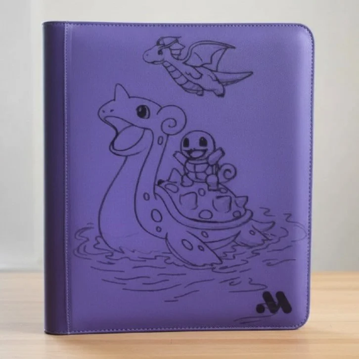 Custom #Pokemon #Lapras #Dragonite #CustomBinder #PokemonBinder #PokemonCollection #HouseOfEevee #TradingCards #PokemonTCG #EliteBinderStatus