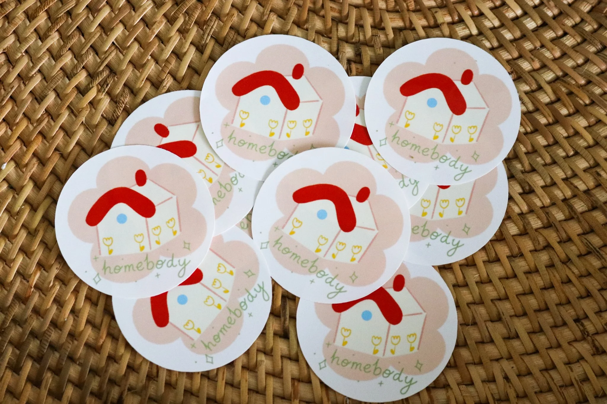 Homebody house stickers