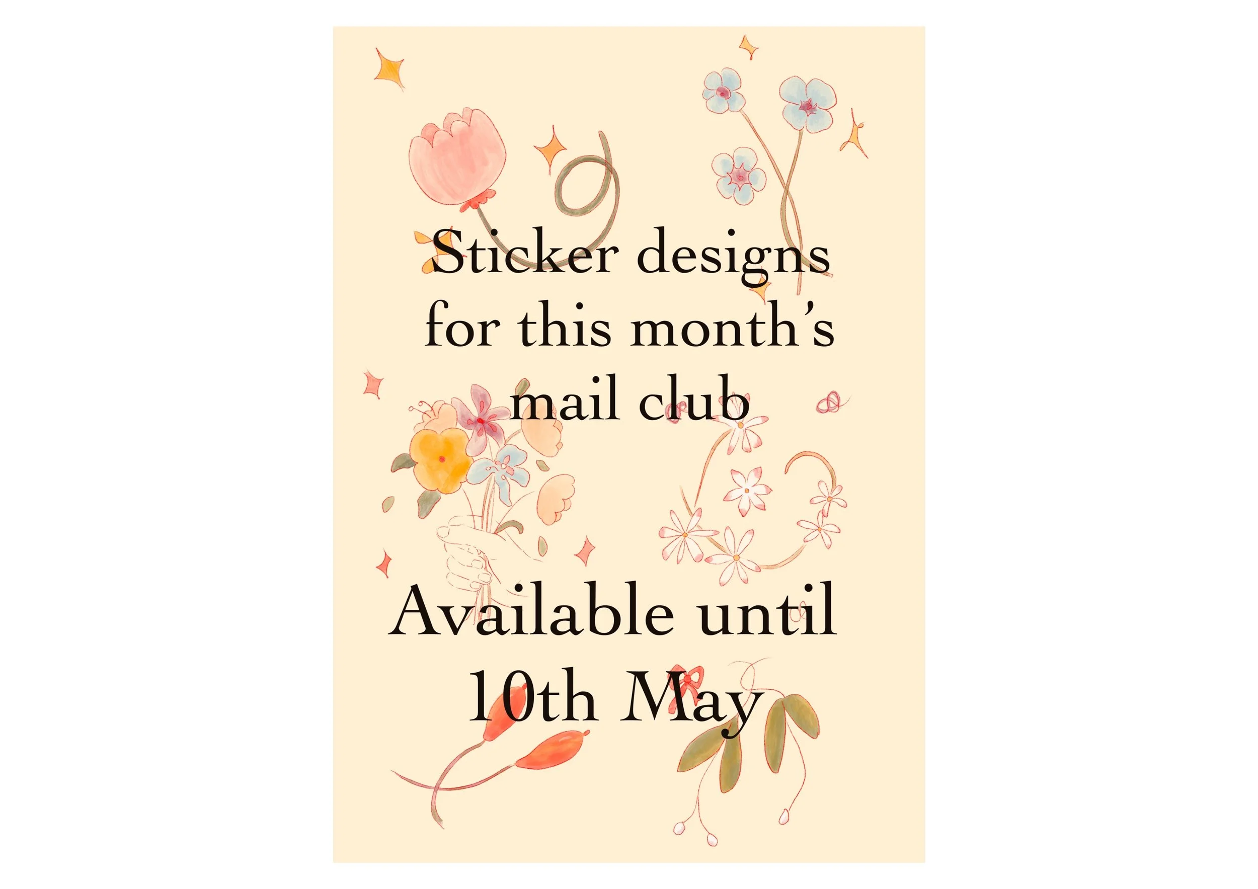 Artmail spring sticker designs .JPG