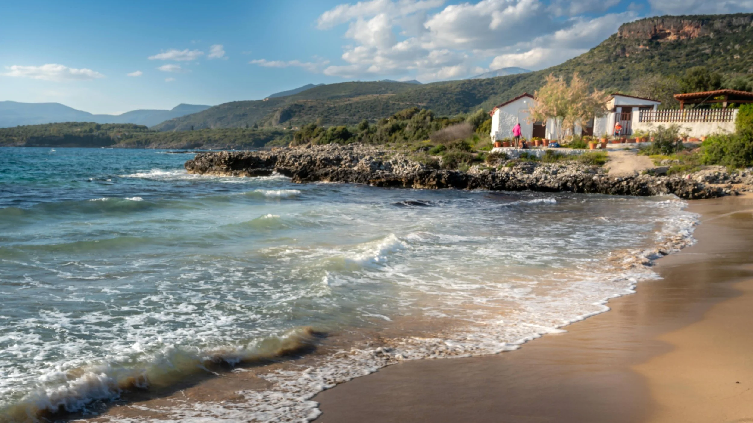 Kalogria beach Stoupa, Mani