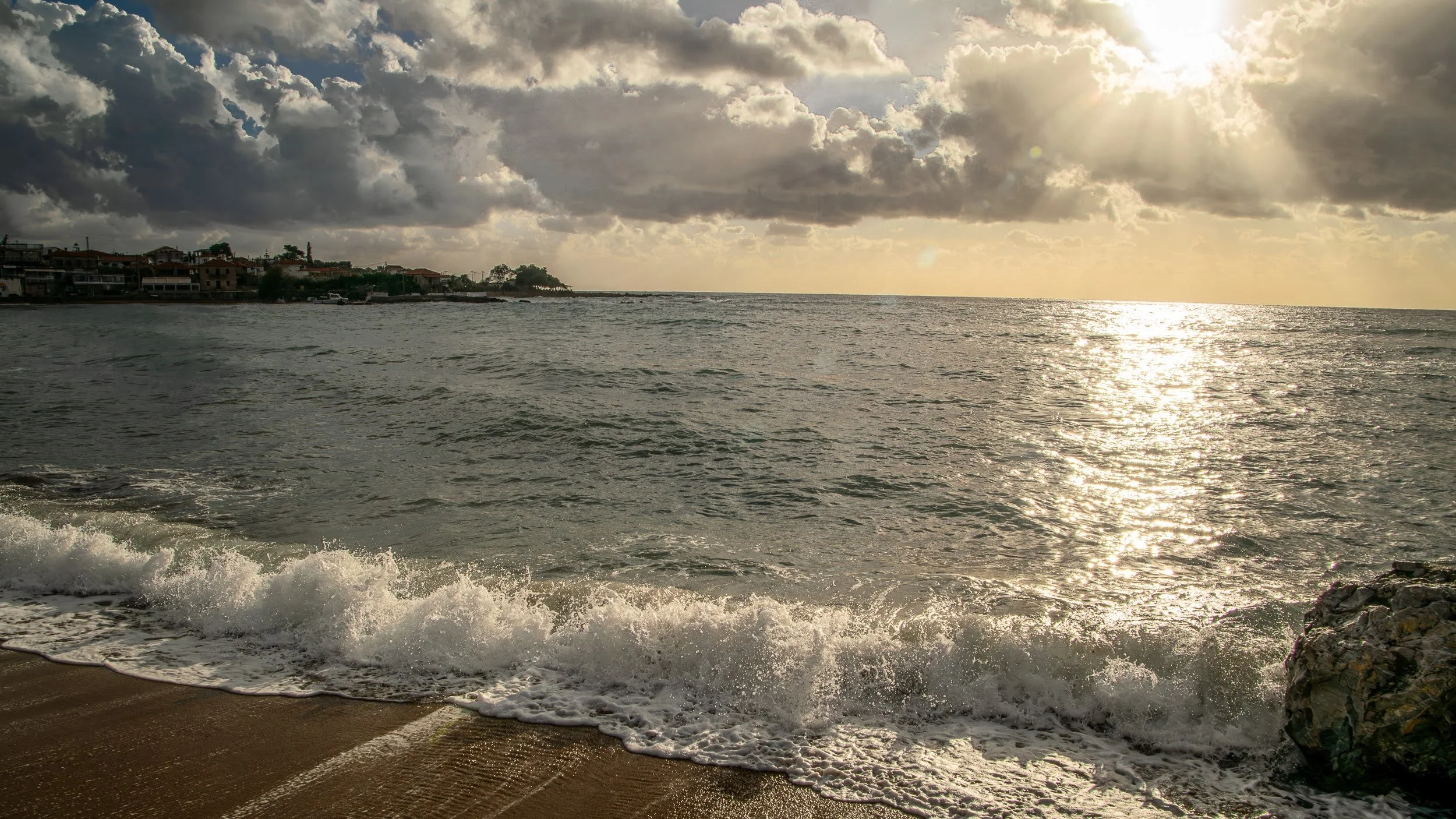 Main beach Stoupa, Mani