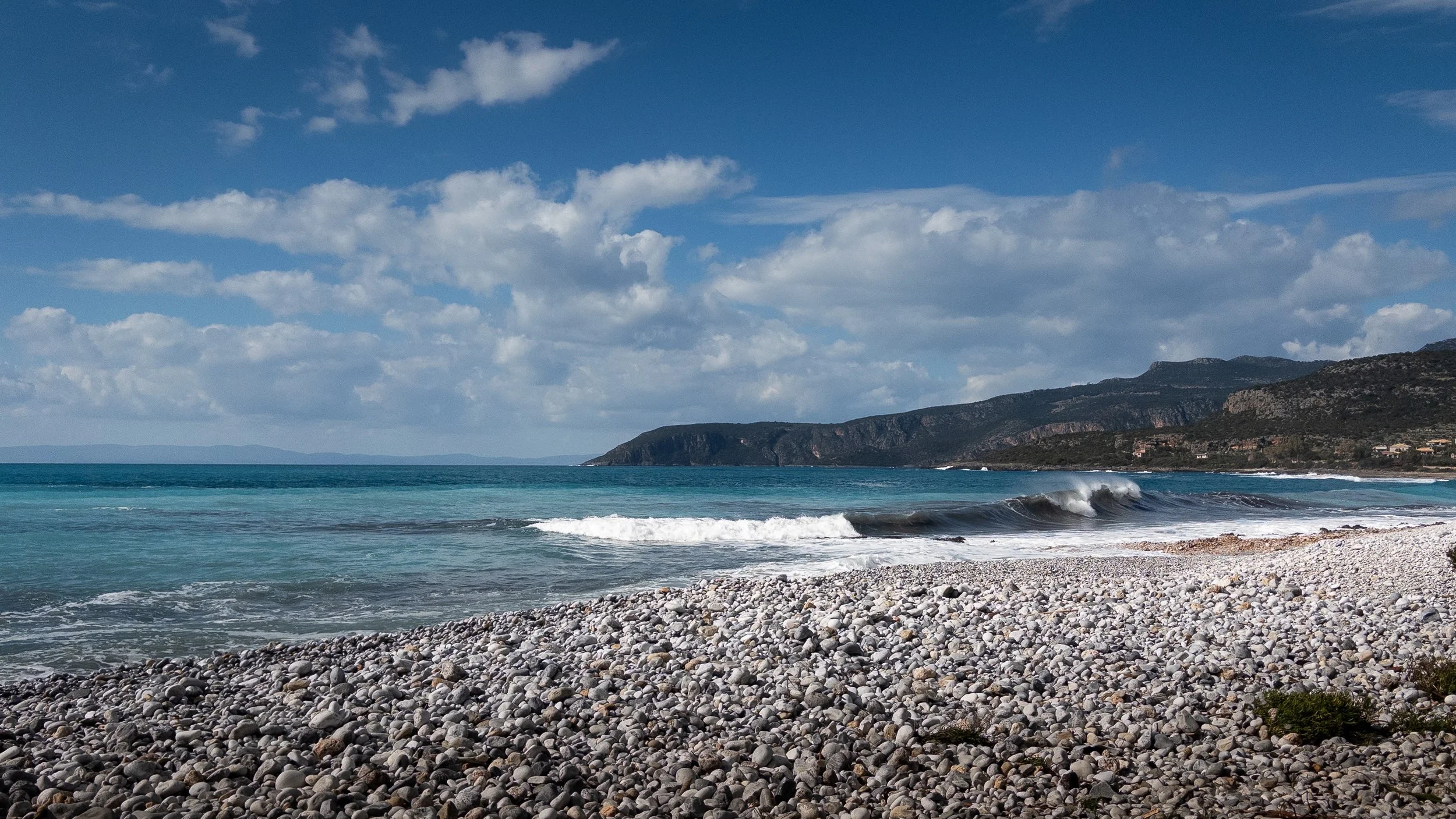 Ritsa beach at Kardamyli village