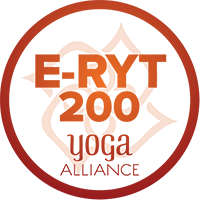 Logo de Yoga Alliance E-RYT 200 pour devenir professeur de yoga.