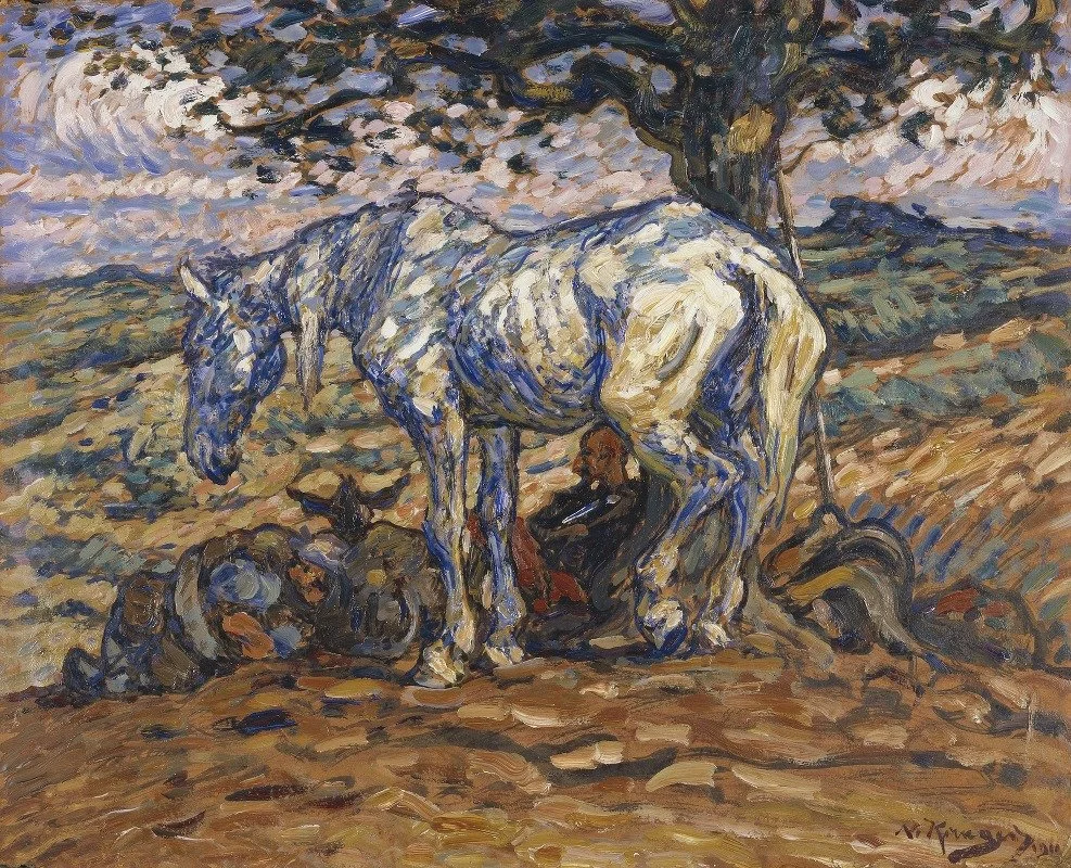 Don Quijotes Pferd Rosinante 1911 Nils Kreuger