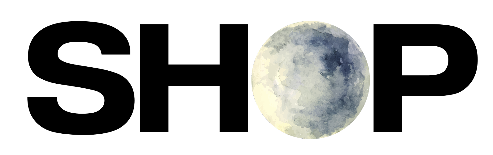 Der Mond in einer Wasserfarbenoptik