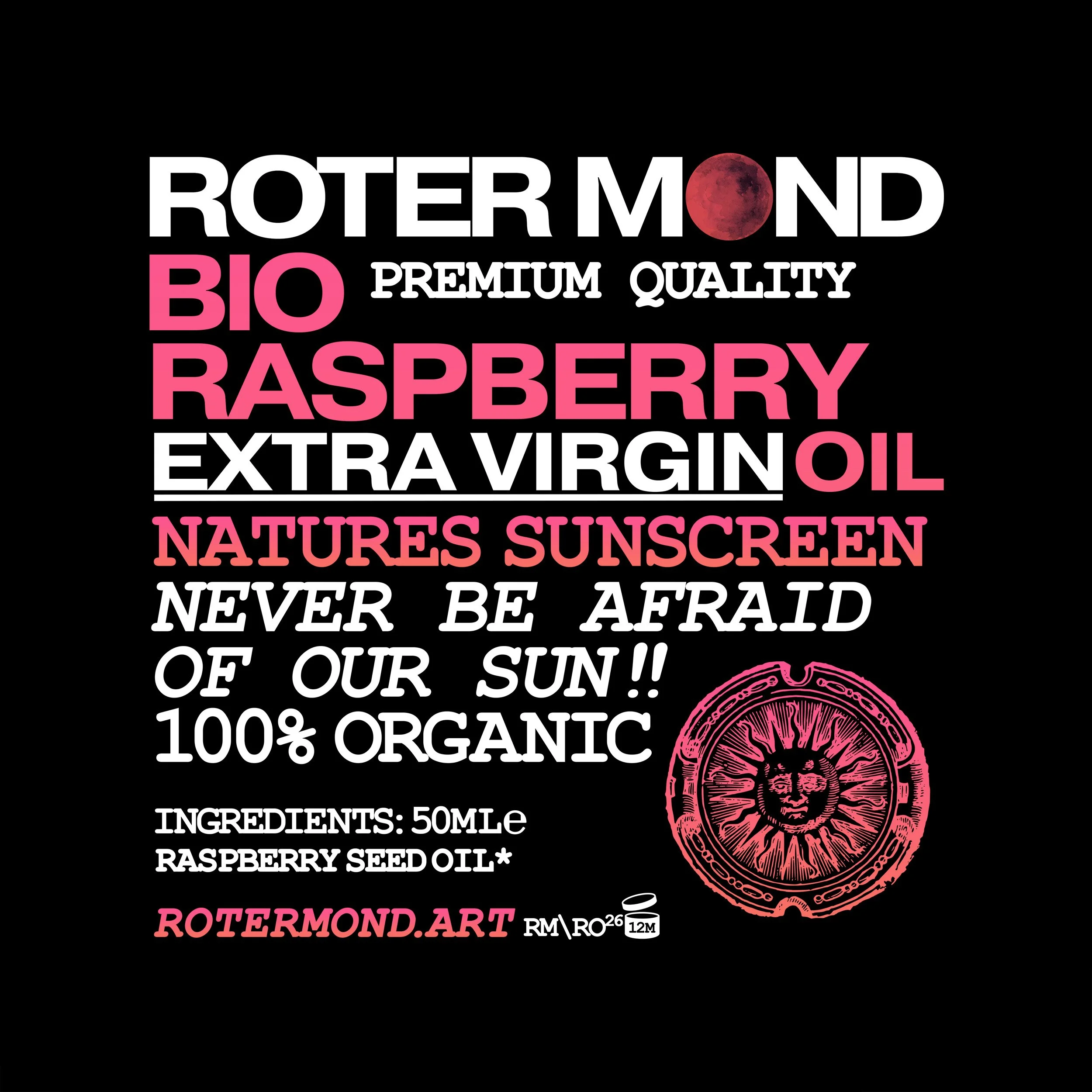 BIO RASPBERRY OIL - NATURES SUNSCREEN