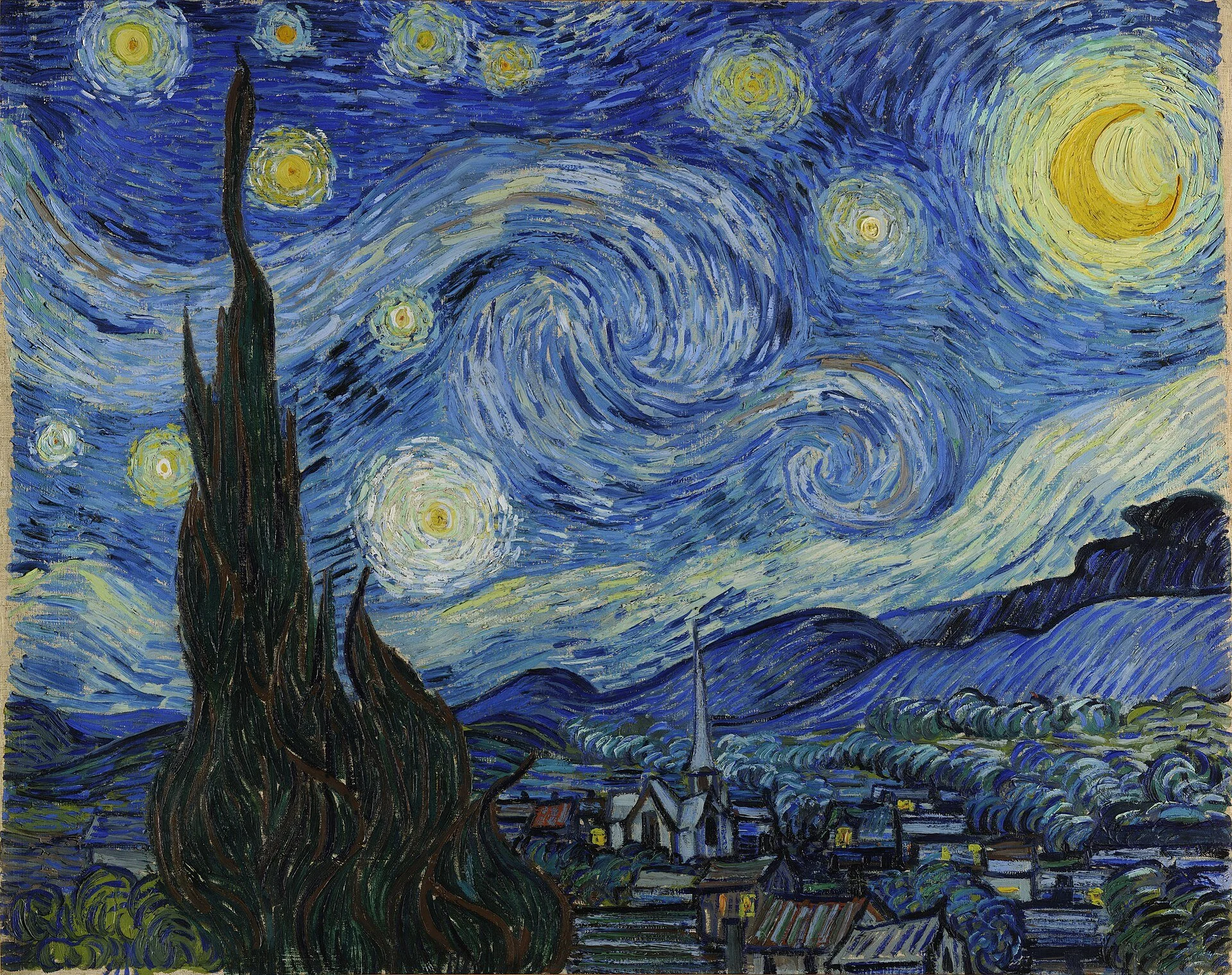 Sternennacht 1889 Vincent Van Gogh