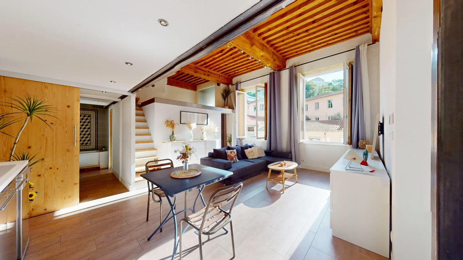 photo airbnb professionnelle d’un appartement lumineux à lyon