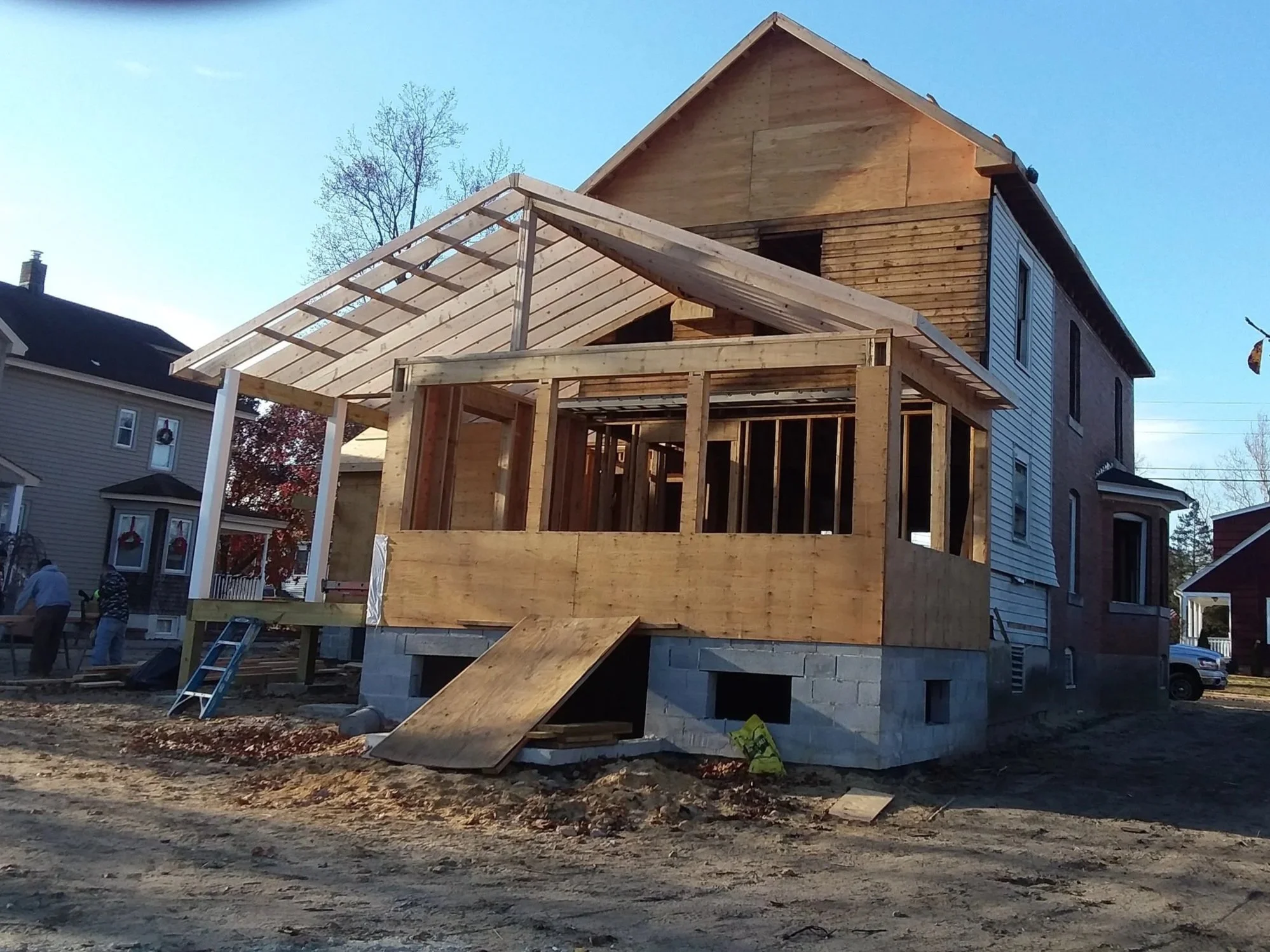 Pleasntville new jersey working on a roof project