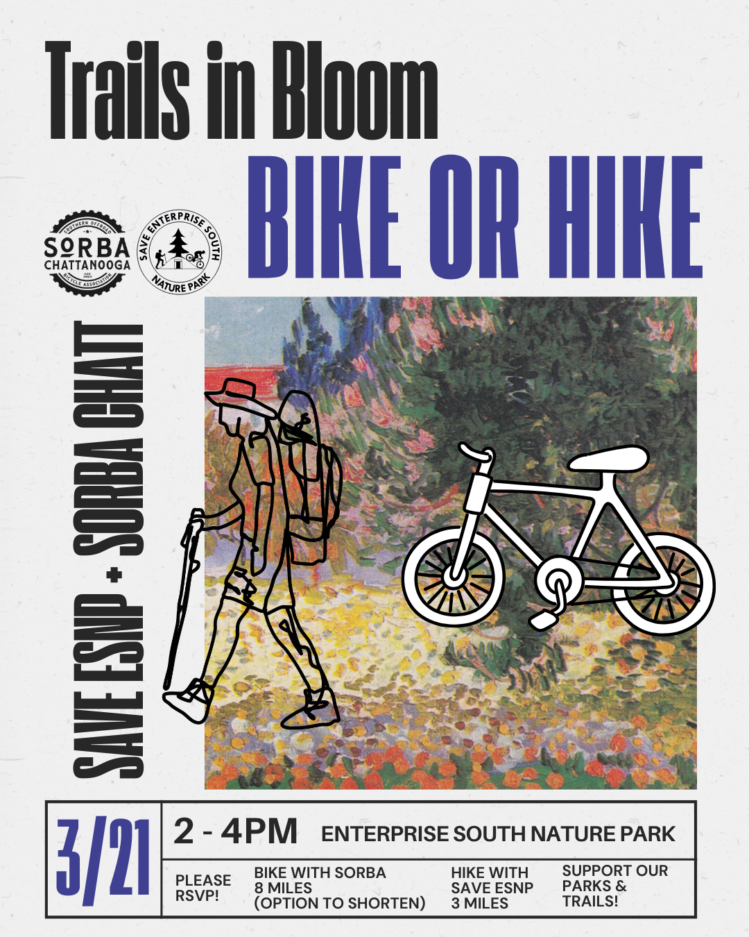 Trails in Bloom Bike or Hike
