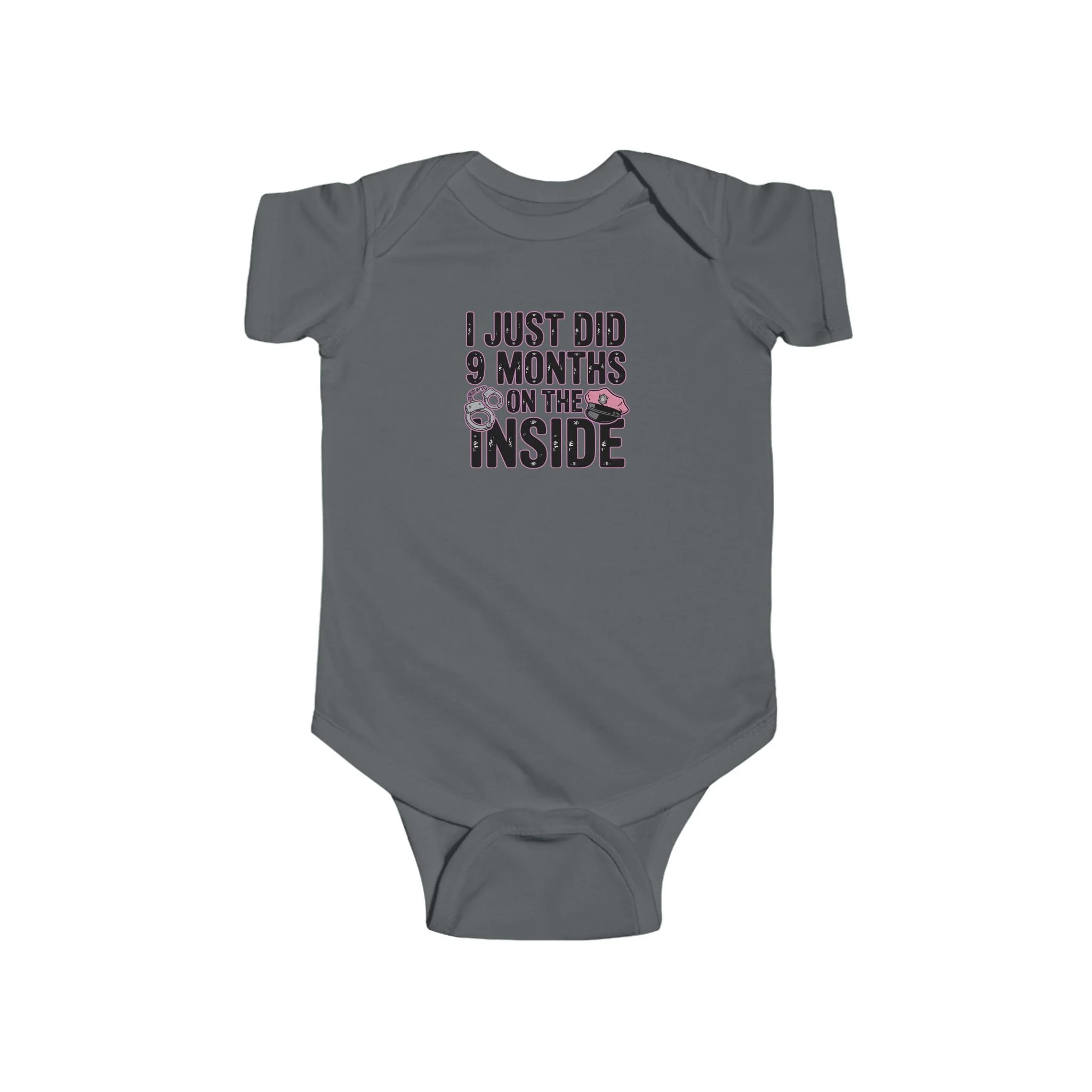 Funny Baby Bodysuit, I Just Did 9 Months on the Inside, Newborn Gift, Baby Shower Outfit, Infant Clothing, Cute Baby Apparel