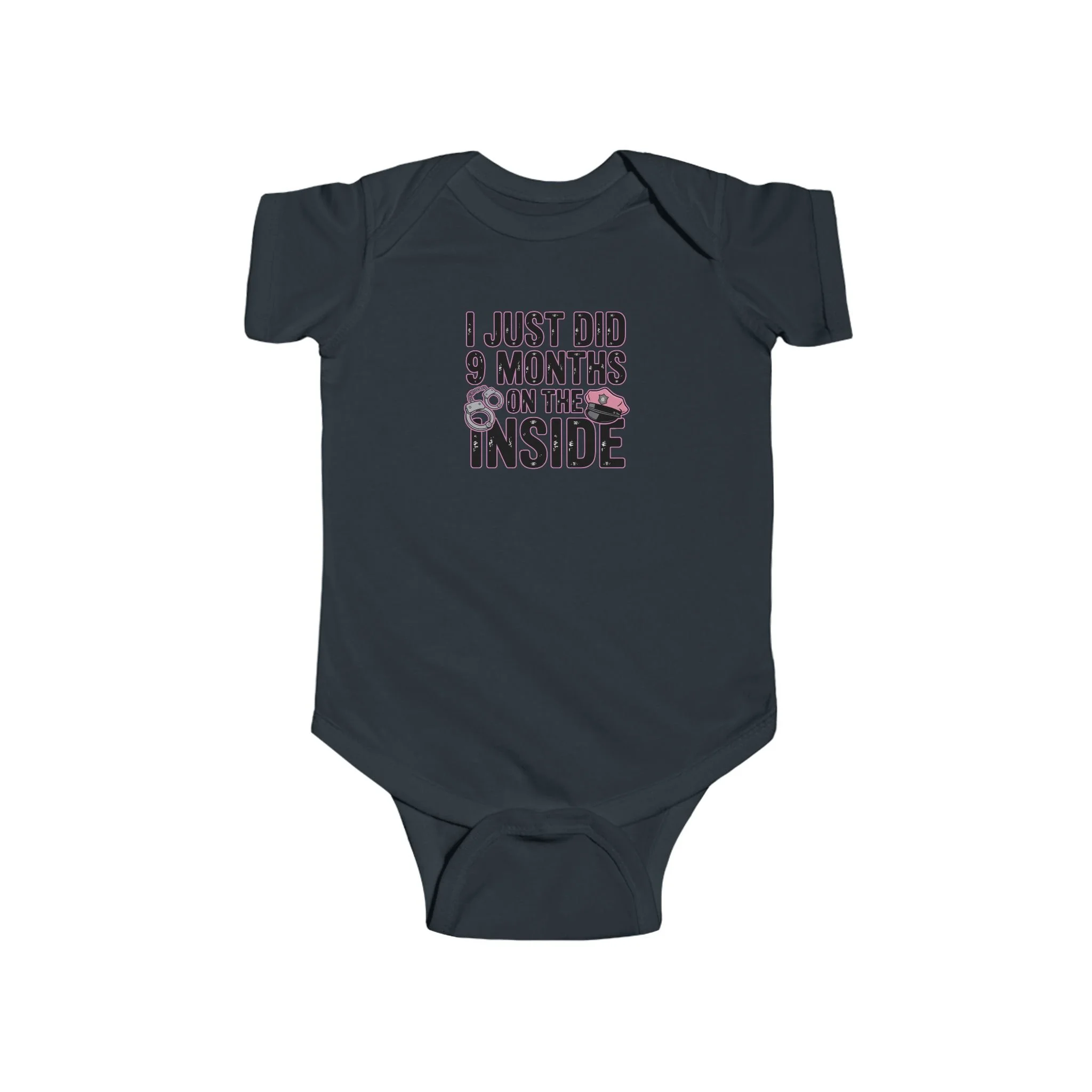Funny Baby Bodysuit, I Just Did 9 Months on the Inside, Newborn Gift, Baby Shower Outfit, Infant Clothing, Cute Baby Apparel