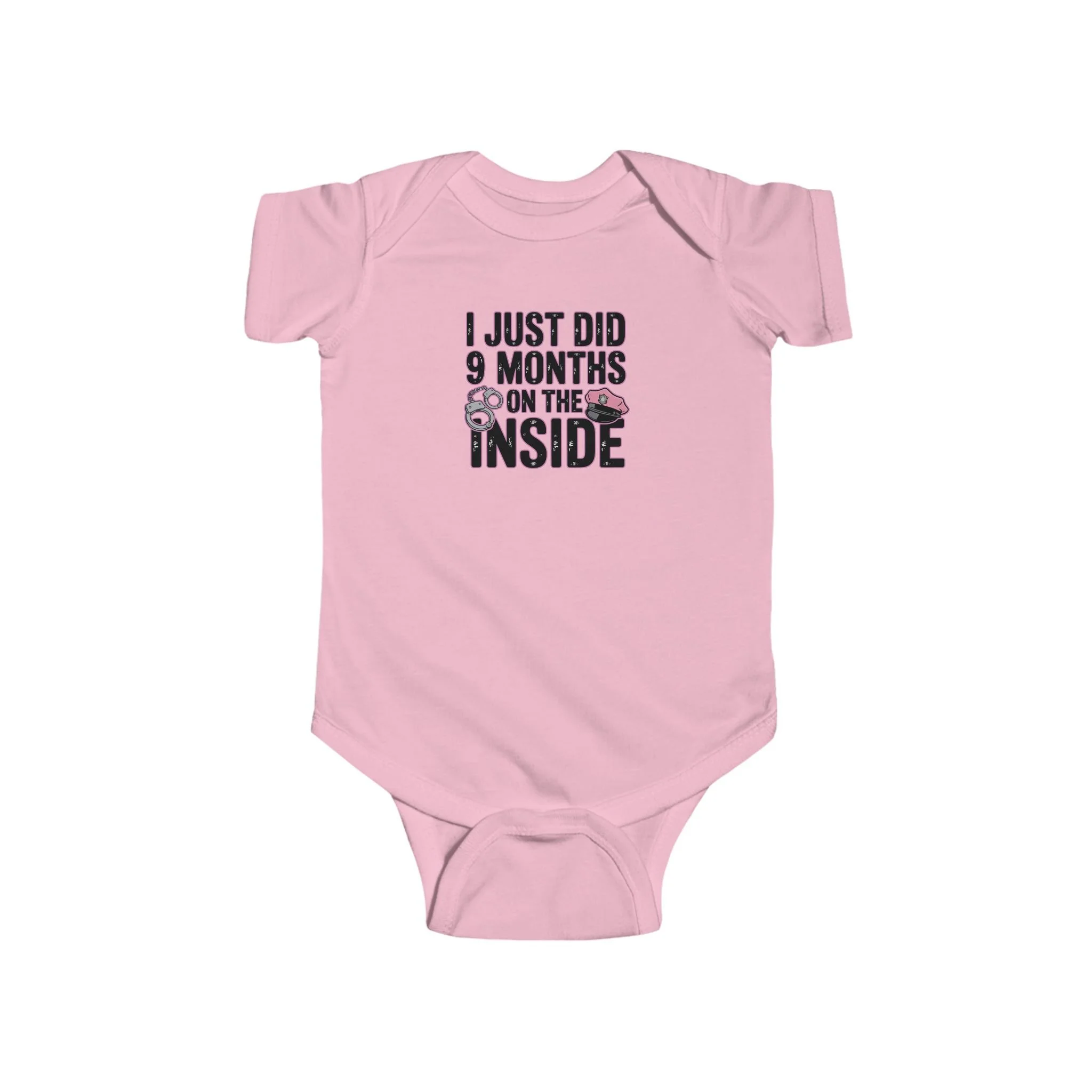 Funny Baby Bodysuit, I Just Did 9 Months on the Inside, Newborn Gift, Baby Shower Outfit, Infant Clothing, Cute Baby Apparel