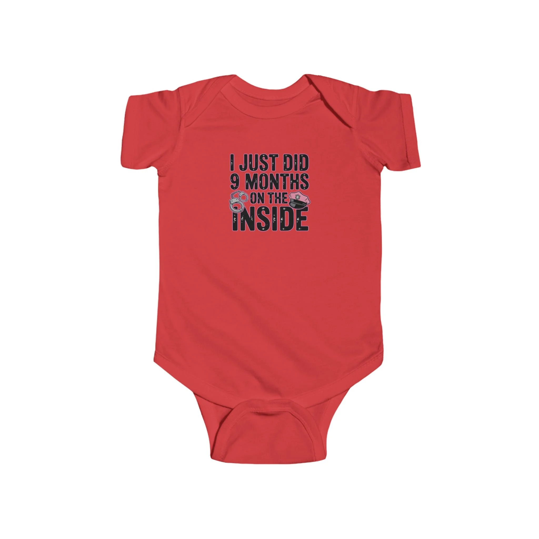 Funny Baby Bodysuit, I Just Did 9 Months on the Inside, Newborn Gift, Baby Shower Outfit, Infant Clothing, Cute Baby Apparel