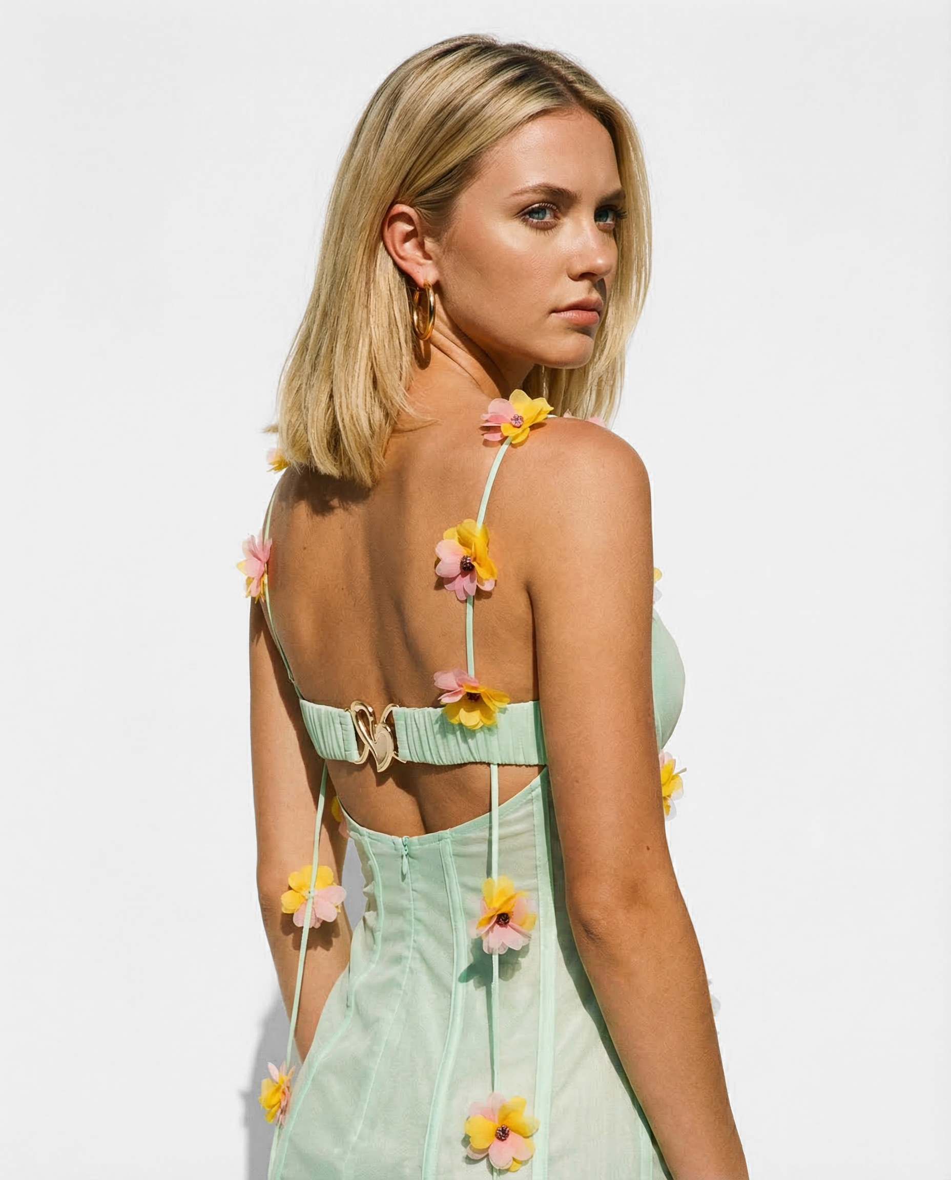 Floral summer mini dress, curated in Madeira. Summer dress