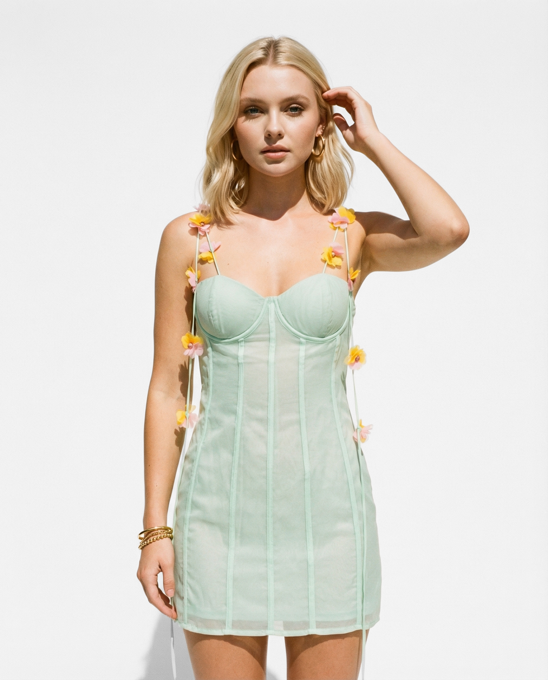 Floral summer mini dress, curated in Madeira. Summer dress