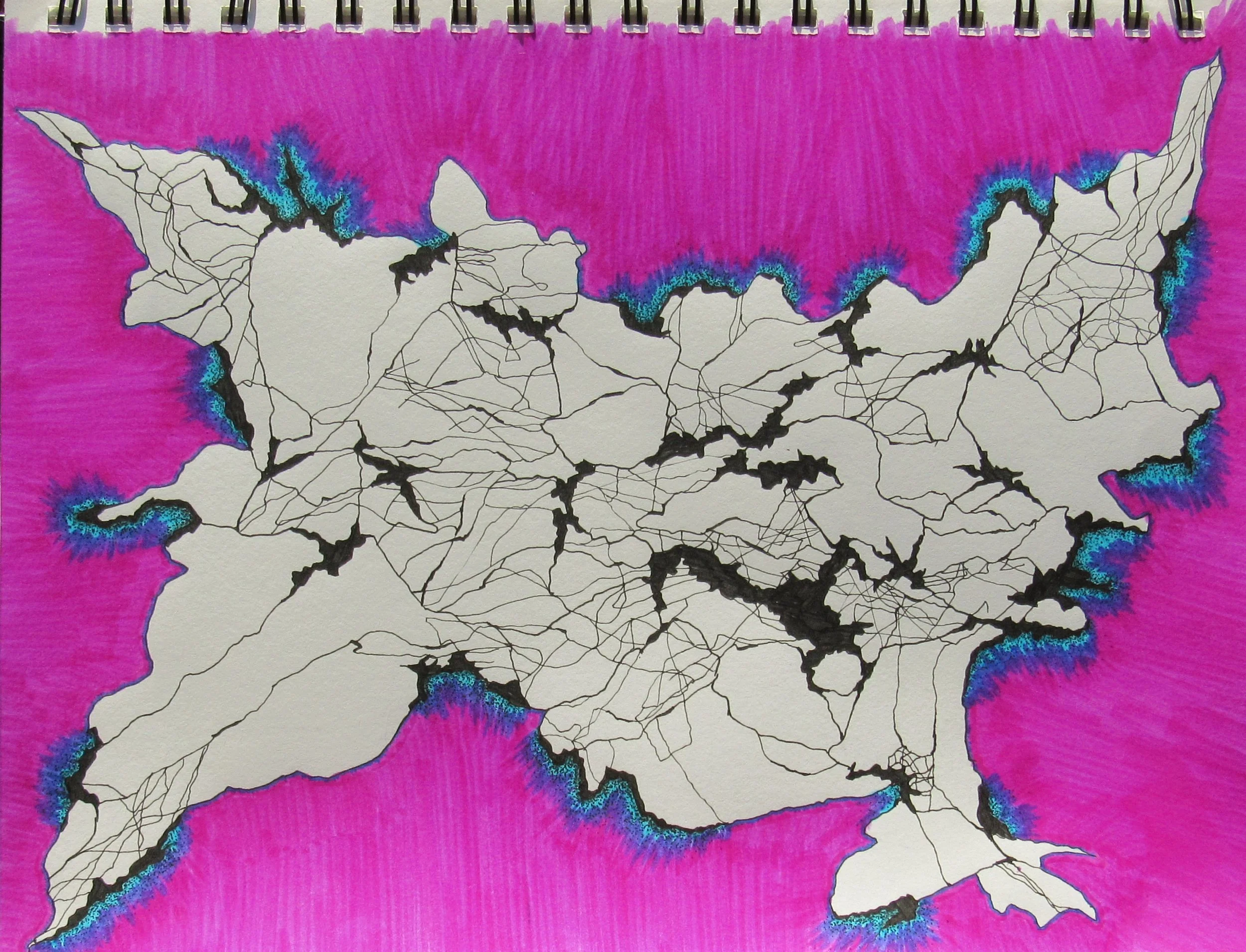 "World Peace I, Sto The Hateful Chaos, Bring Peace To Madness, Prosperity For All, I'm Tired Of All The Waring"

Micron Pen, Marker