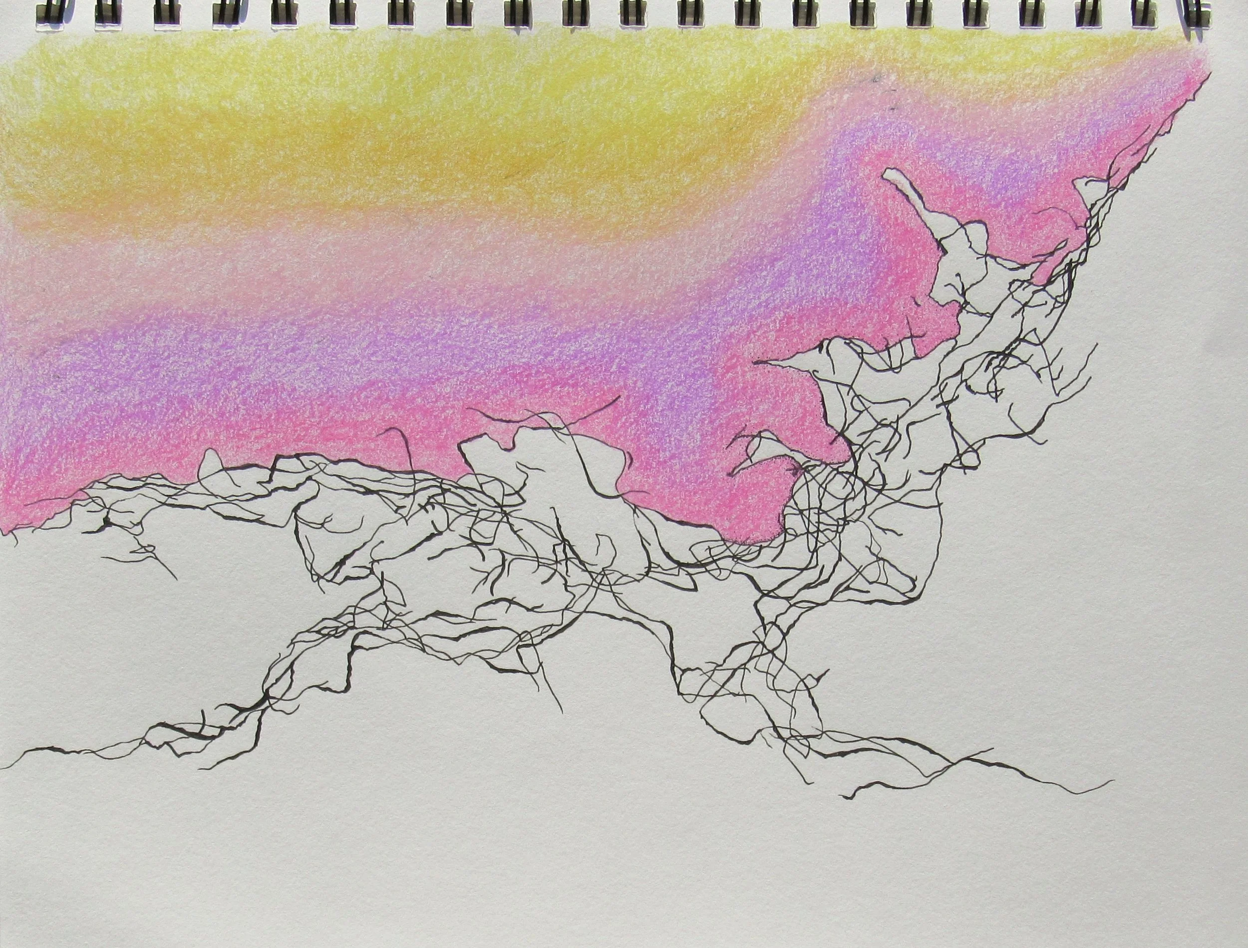 "Count Your Blessings, Especially In Dark Times, Always Find Your Silver Lining, And Be Grateful, That Is POWER"

Micron Pen, Colored Pencil