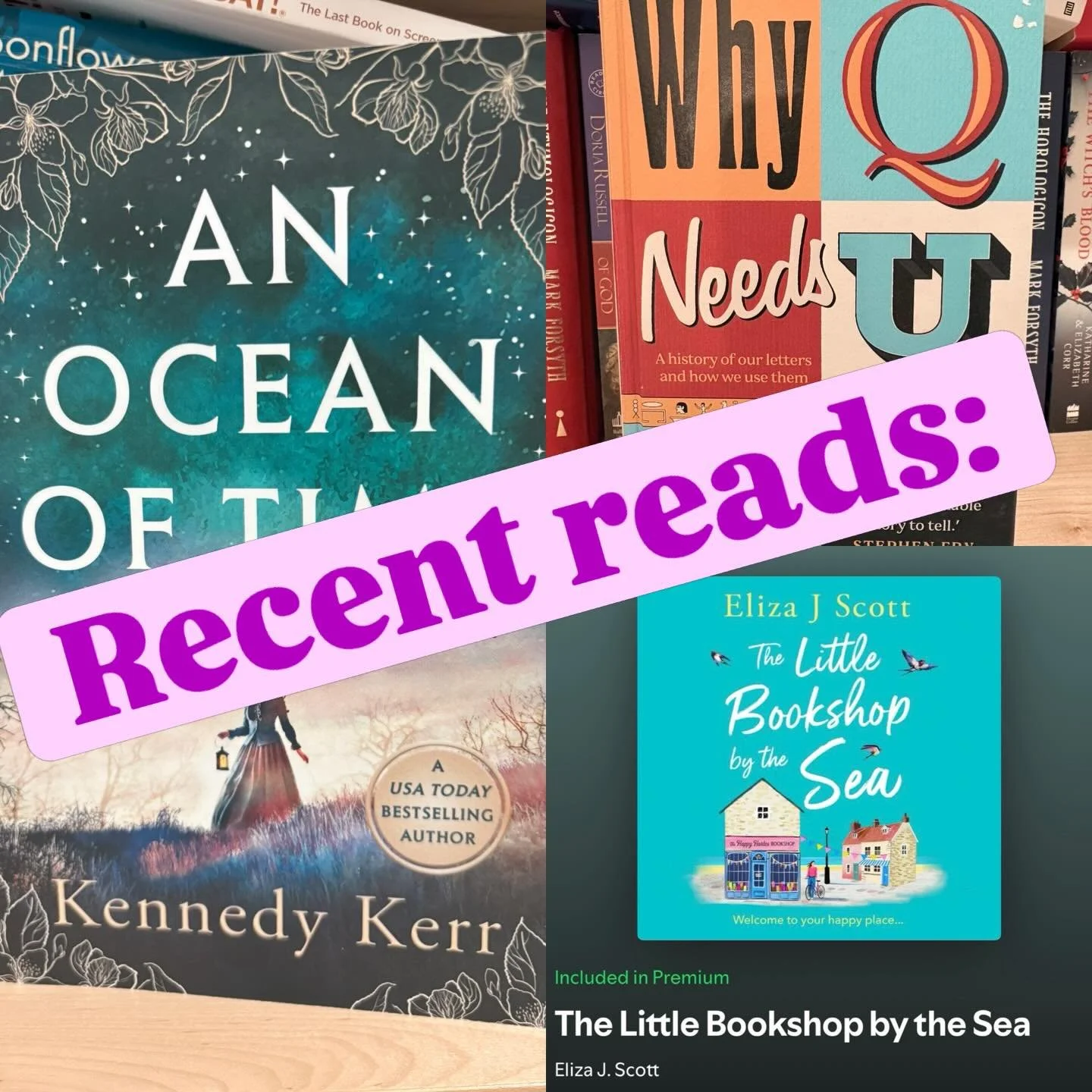I am INSANELY BUSY at the moment but reading is one of the things keeping me going. Here are a few FABULOUS books I&rsquo;ve recently finished:

*An Ocean of Time by @kennedykerrauthor - super sexy historical time-slip romance, sending a modern day h