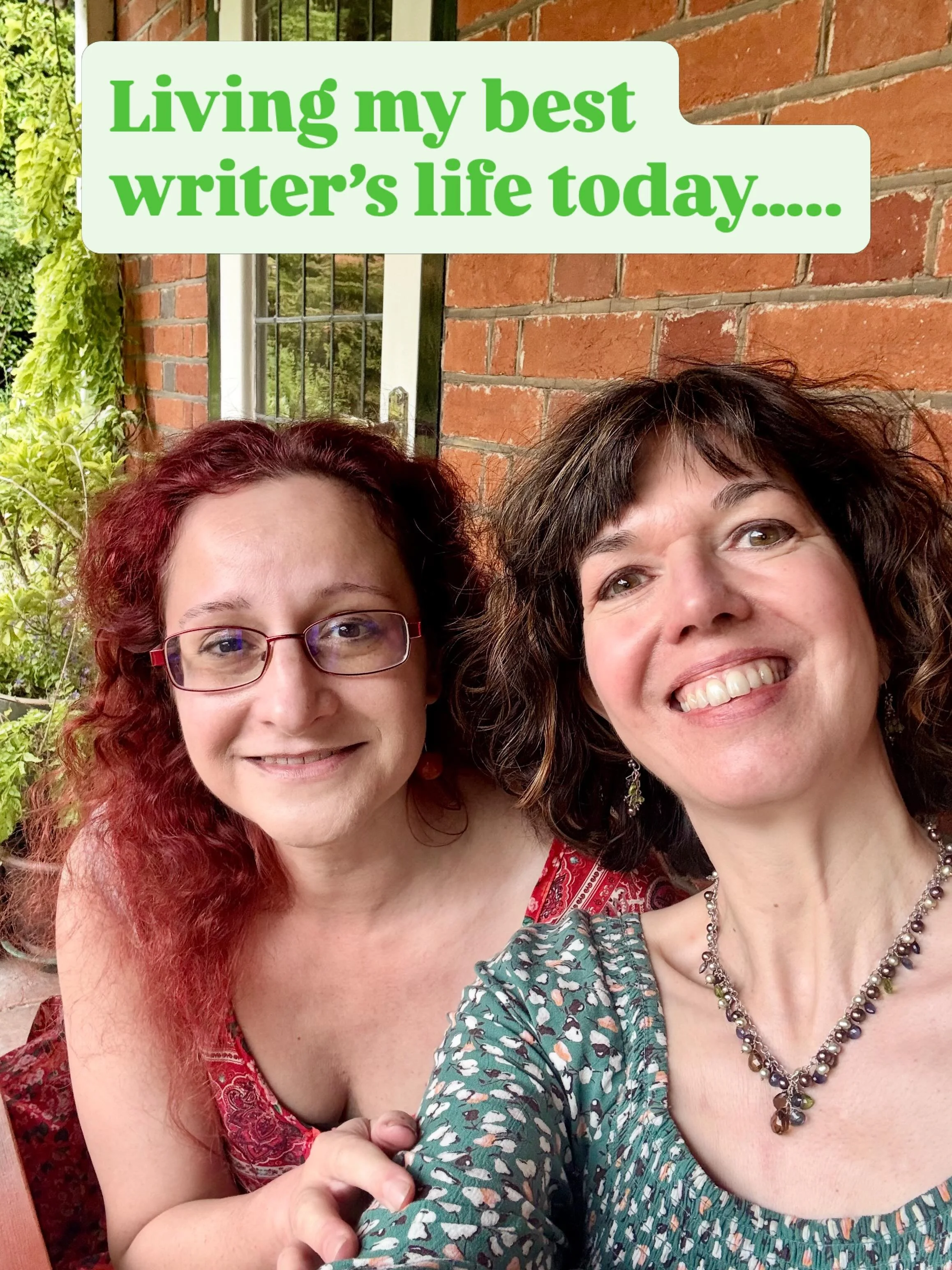 Celebrating the cooler weather (I do NOT do well in the heat) by visiting the totally brilliant and wonderful Alexia Casale today. She fed me absolutely delicious food and we chatted publishing, plots and pet writing peeves. I am so excited for her n