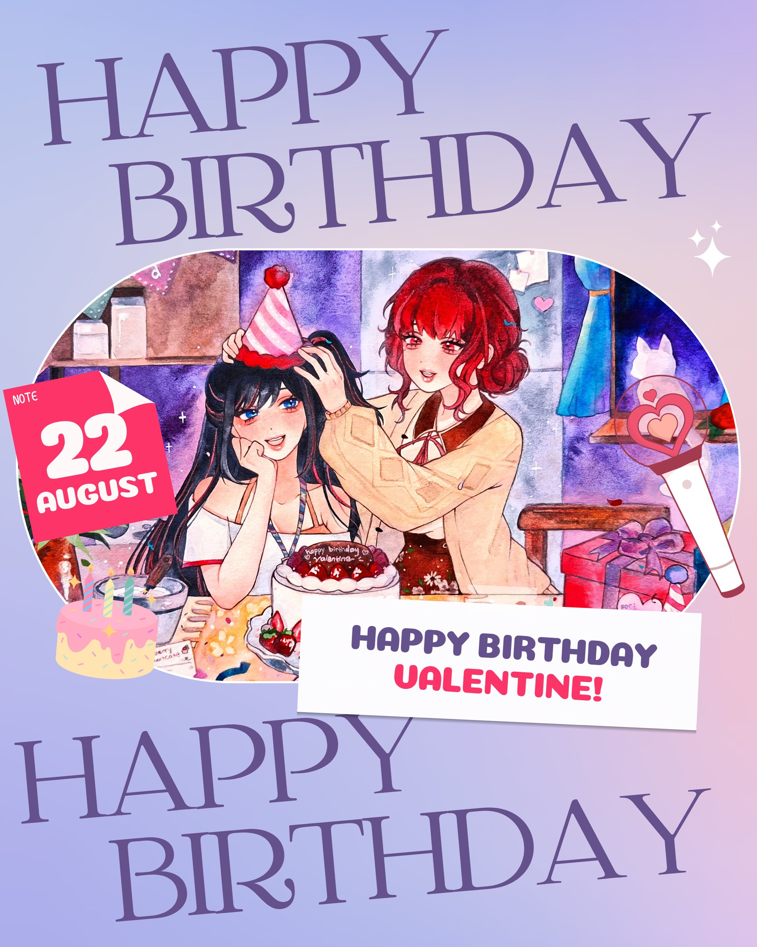 Happy Birthday Valentine! 🌺🪻

This was your first birthday that we have spent together, and I am so grateful that we found each other in the waking world. I&rsquo;m so happy that I get to stand by your side and I am looking forward to seeing what t