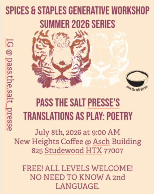 Community Poetry Workshop: Translations as Play