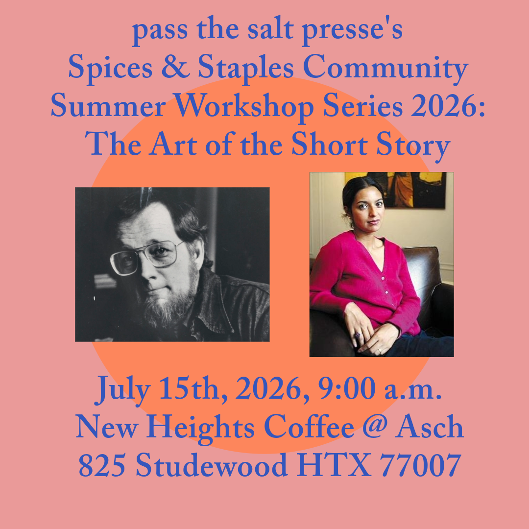 Spices &amp; Staples Community Workshop: The Art of the Short Story