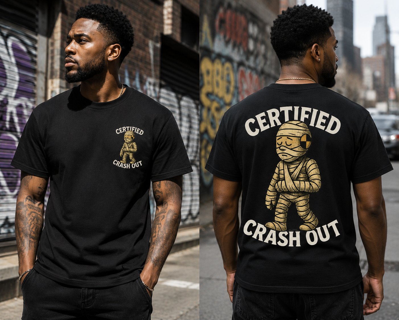 Certified Crash Out New T-Shirt Model Black.png