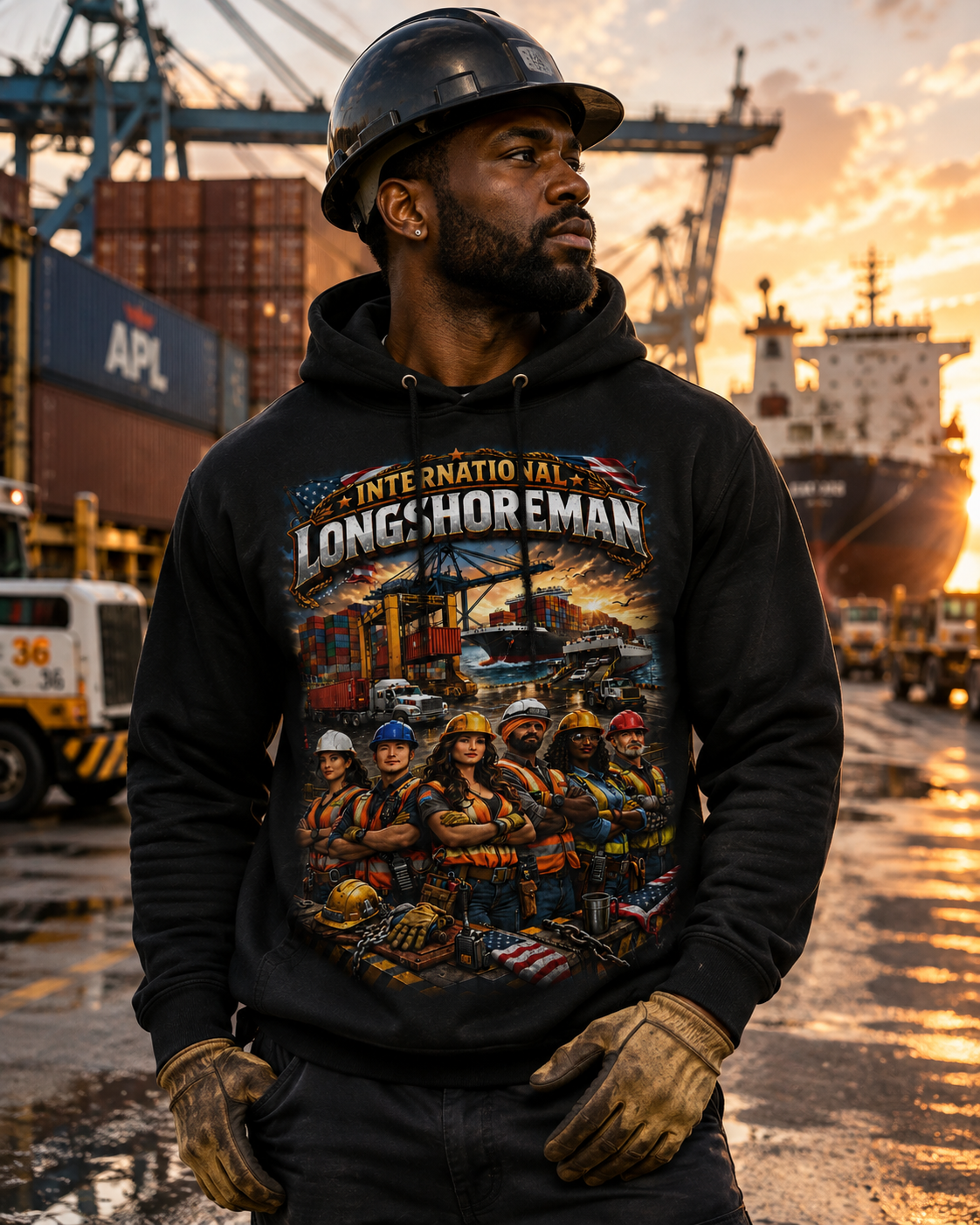 Longshoreman Sunset Upgrade Hoody Model.png