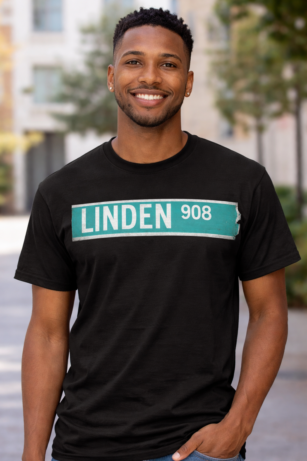 Linden Street T-shirt Male Model.png