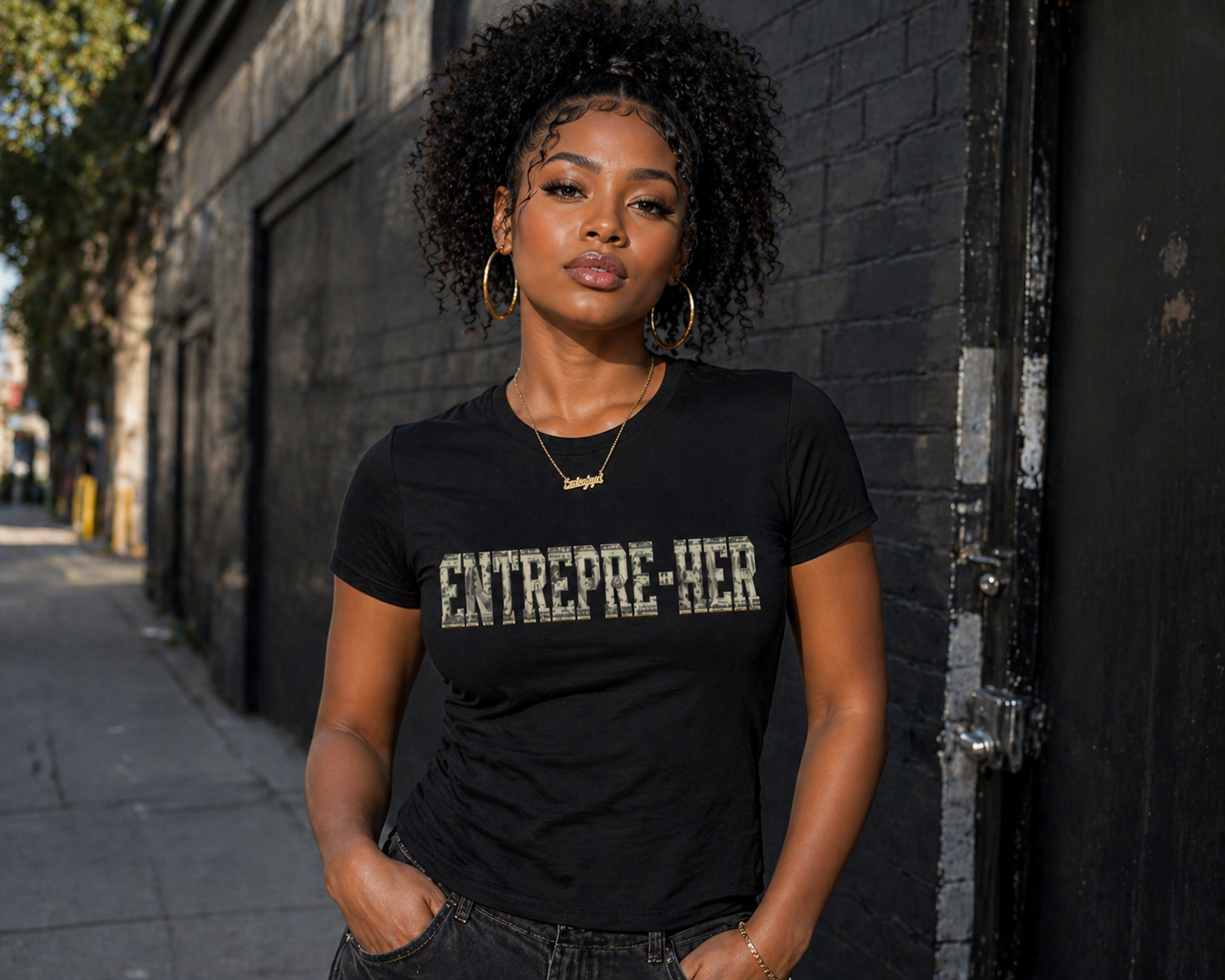 Entrepre-Her Black T-Shirt.png