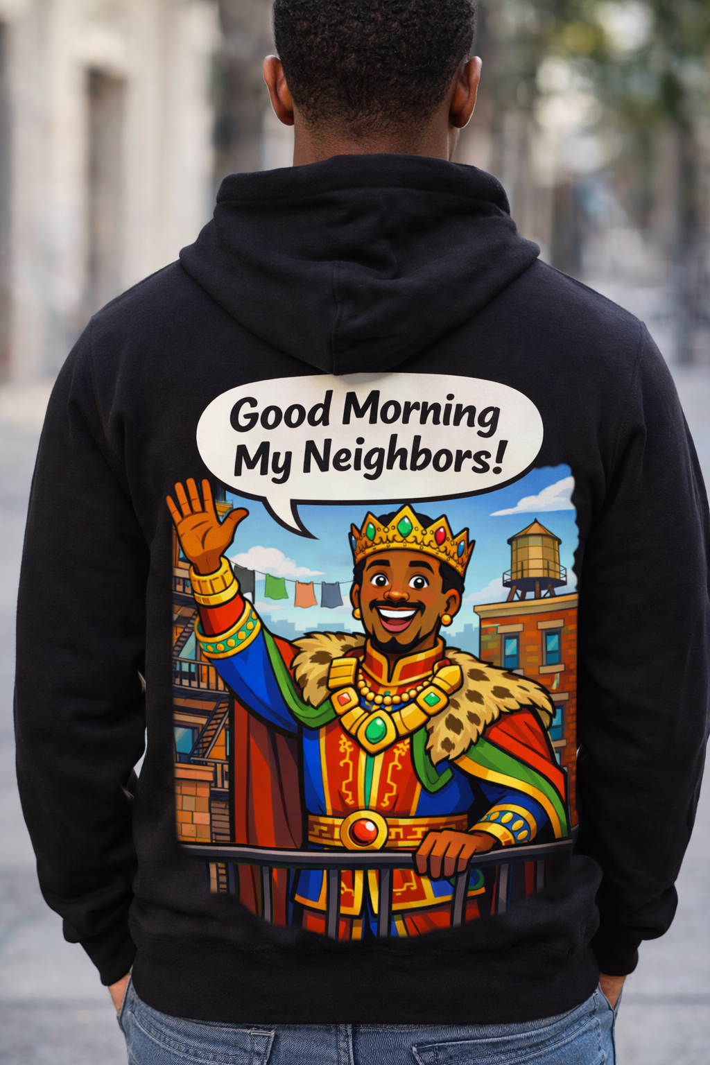Good Morning My Neighbors Model Hoody.png