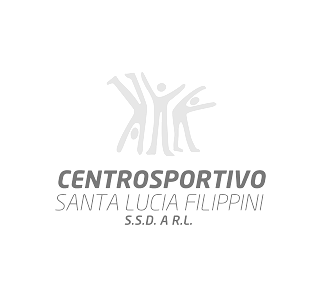 Logo del centro sportivo Santa Lucia Filippini con figure stilizzate e testo